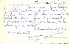 Strand von Saint Gilles auf Eingang des Leben-CPA des Hafens