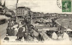 Sande von olonne CPA der Damm und der Strand (Eselseselmaultier)