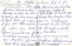 Sande von olonne CPA der Strand und der Damm genommen vom schonen Ufer des Hotels