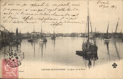 Sande von olonne CPA das Kai und der Hafen