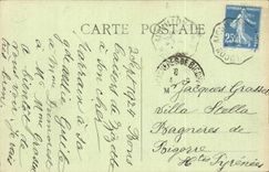 CPA Str Michel im Herm der Schloss-Saulengange Eingang des Untergrund