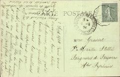 Str Michel im Herm CPA der Schloss-Saulengange Eingang des Untergrund