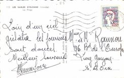 Sande olonne der MODERNEN KARTE der Strand