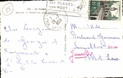 Im Vendee CPA Bourrine und Muhle des Land maraichin (Hirse)