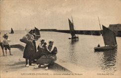 CPA Sande von olonne Sablaises die Sunder (Folklorekostum) erwartend