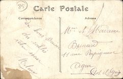 CPA Sande olonne der Sinning Felsen des Krabbe Thatch (Folklorekostum)