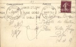 CPA Sande von olonne der Wiedereintritt der Bootssardineboote