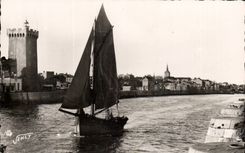 CPSM Sande von olonne der kleine Pier der Kanal den der Aufsatz von Arundel Thatch