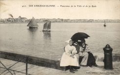 CPA Sande des olonne Panoramas der Stadt und der Strassen