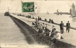 CPA Sinning Sande von olonne auf dem Pier