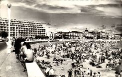 CPSM Sande von olonne der Strand vor dem Kasino