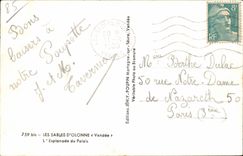 CPSM Sande von olonne der Esplanade des Gaumens