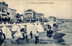 CPA Sande von olonne der Strand