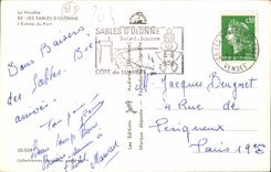 CPSM Sande olonne des Hereinkommens des Hafens