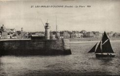 CPA Sande von olonne der Leuchtturmscheinwerfer