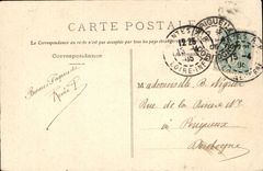 CPA Sande von olonne oh! die weiche Angelegenheit (Folklorekostum)