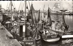 CPSM Sande von olonne das Port (Boote der Sunde) sieben Kuken Lacheln der sbales Jean Monique Raymonde