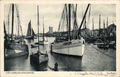 CPA Sande von olonne das Port (Boote der Sunde)