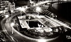 CPSM Sande von olonne der Swimmingpool und der Strand die Nacht