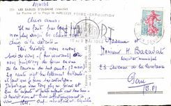 CPSM Sande von olonne der Swimmingpool und der Strand die Nacht