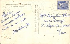 CPA Sande von olonne eine Ecke des Hafens