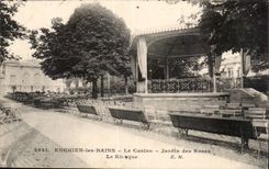 Enghien les Bains CPA the casino Garden of the pinks the kiosk