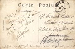 Beaumont on Oise CPA Remains old bridge and provisional footbridge