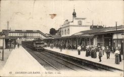 Enghien les Bains CPA Train station TOP