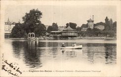 Enghien les Bains CPA Chinese Kiosk Hydropathic establishment