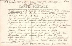 Saint Leu CPA Monument of prince de Conde