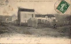 Saint Leu CPA Old houses of the street of the Tide