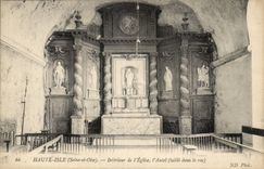 High Interior Isle CPA of the church (size in the rock)