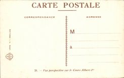 CPA Pavillon des Arts Decoratifs 1925 Vue perspective sur le Cours Albert 1er