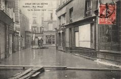 Believed of the Seine Paris CPA Street Mazet January 30th 1910