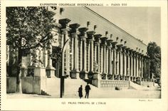 EXposition coloniale internationale Paris 1931 Palais principal de l'Italie Italia