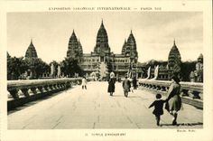 EXposition coloniale internationale Paris 1931 TEmple d'Angkor Vat