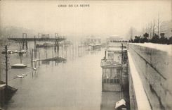 Raw CPA Floods of the Seine Paris