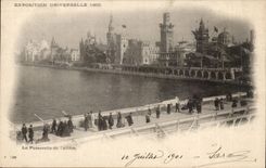 CPA Exposition universelle de 1900 Paris La passerelle de l'Alma