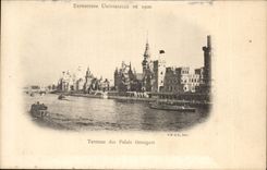CPA Exposition universelle de 1900 Paris Terrasse des palais etrangers