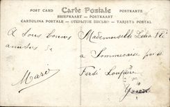 Paris CPA Luna Park Water chute Arrivee d'un bateau sur le lac apres la chute de 25m de haut a la vitesse de 120km heure