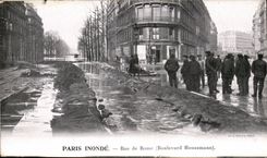 Paris CPA Street of Rome (Haussmann boulevard)