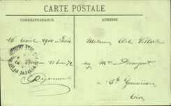 Paris - 9 - La Grande Crue de la Seine Janvier 1910 - Passerelle Boulevard Haussman - CPA 