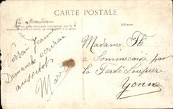 Paris - 7 - the Great Rising of the Seine January 1910 - the Footbridge of the Subway and the Eiffel Tower - CPA