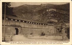 Vernet les Bains CPA Fort of Villefranche de Conflent carries of entry of the city and the road of Cerdagne