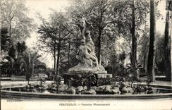 Perpignan CPA Fontaine monumentale
