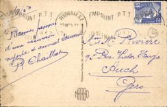 Perpignan CPA Palais consulaire et la nouvelle Poste