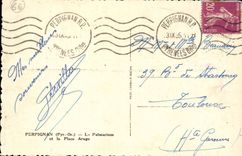 Perpignan - Le Palmarium et la Place Arago - CPA