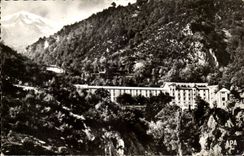 Swift les Bains - Alt the 1130 Large Hotel and Castabonne covers with snow - CPA