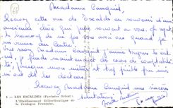 The staircase - the Helioclimatique Establishment of Cerdagne Frenchwoman - CPA