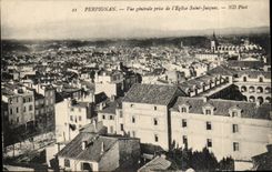 Perpignan - Vue Generale prise de l'Eglise Saint Jacques - CPA 